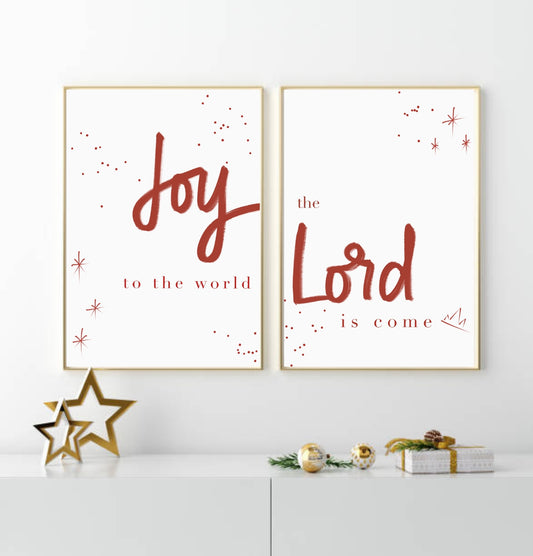 Joy to the Lord - Digital Christmas Print Set